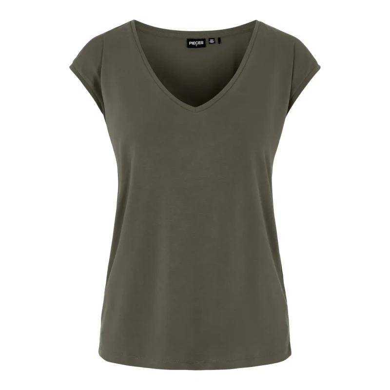 Image of Pieces Womens T-Shirt Pieces Kamala Vert Female XS