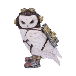 Image of The Aviator Steampunk Owl Figurine