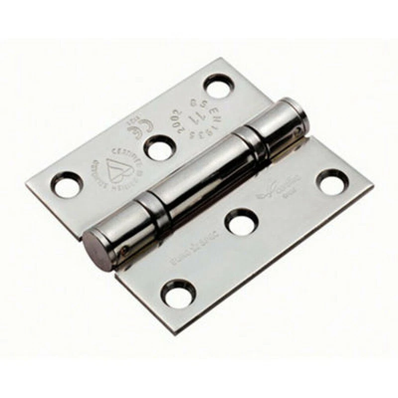 Image of Loops PAIR 76 x 67 x 2.5mm Ball Bearing Hinge Bright Stainless Steel Interior Door Metallics