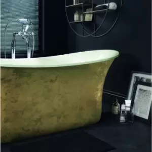 Image of Gold Freestanding Double Ended Slipper Bath 1705 x 755mm - Elementa