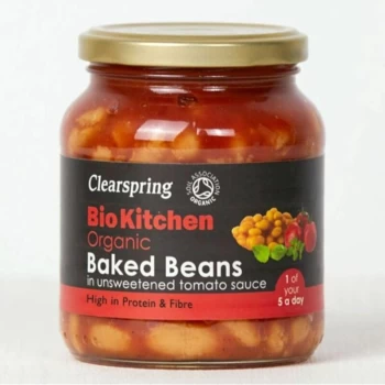 Image of Organic Baked Beans - Unsweetened - 350g x 6 - 703830 - Clearspring