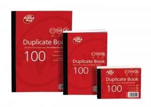 Image of Value Duplicate Book Plain Ruled 216x130mm PK5