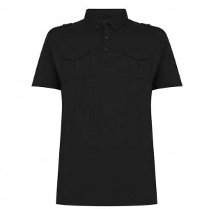 Image of Firetrap Pocket Polo Mens - Black