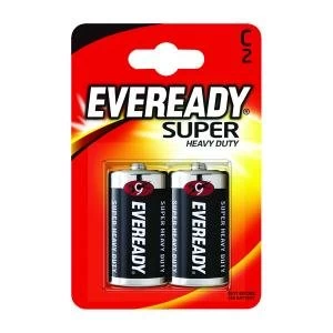 Image of Eveready Super Heavy Duty C Batteries Pack of 2 R14B2UP