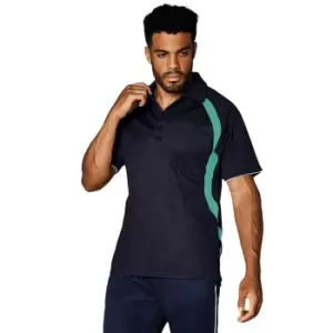 Image of GamegearA Mens CooltexA Riviera Polo Shirt / Mens Sportswear (S) (Black/Electric Blue)