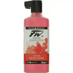 Image of Daler-Rowney FW Artists Acrylic Ink 180ml Flame Red