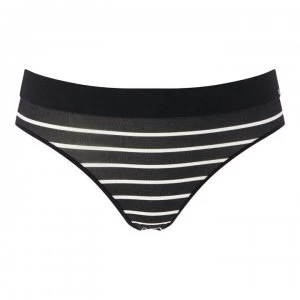 Image of DKNY Seamless Ribbed Bikini Briefs - Black