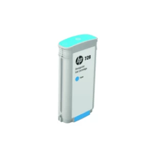 Image of HP 728 DesignJet Ink Cyan Cartridge 130ml
