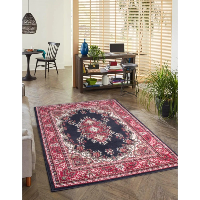 Image of Rugstyle TRADITIONAL POLY LANCASHIRE - Blue Blue One Size