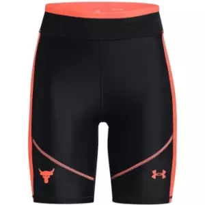 Image of Under Armour Project Rock HeatGear Bike Shorts Womens - Black