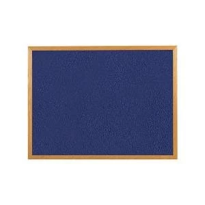 Image of Office 1200 Felt Noticeboard with Wooden Frame Blue 938616