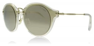 Image of Miu Miu MU51SS Sunglasses Pale Gold ZVN1C0 49mm
