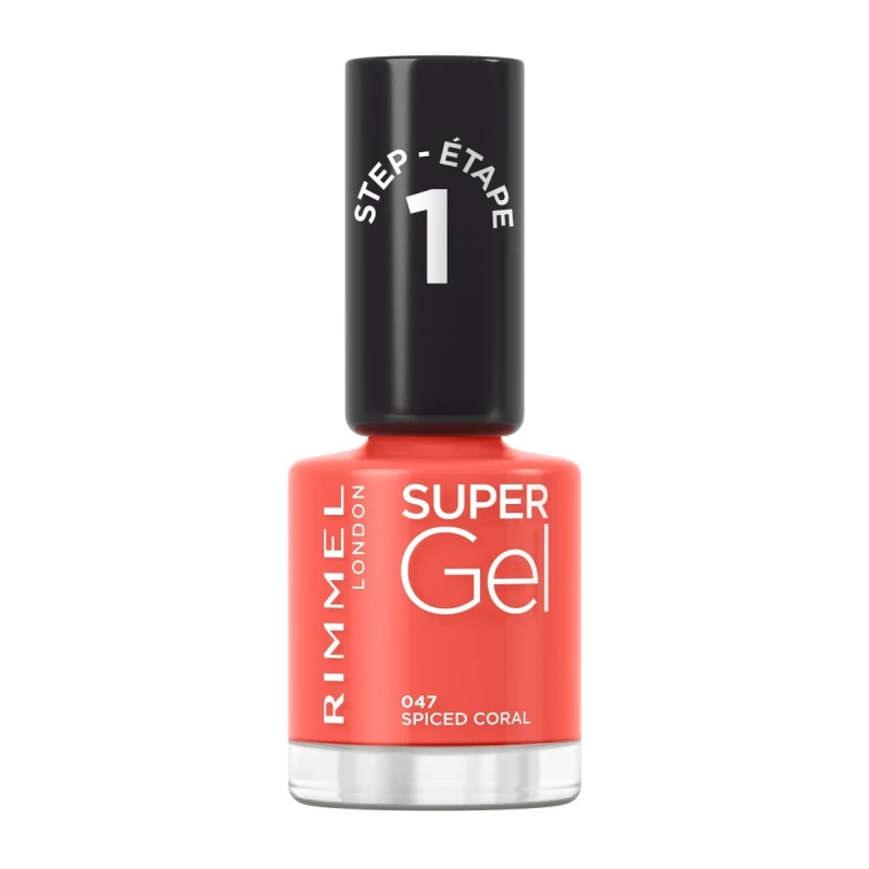 Image of Rimmel London Super Gel Nail Polish Spiced Coral