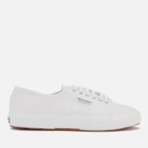 Image of Superga 2750 Fglu Leather Trainers - White - UK 4 - White