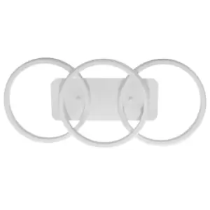 Image of Bari Integrated LED Semi Flush Light White 45cm