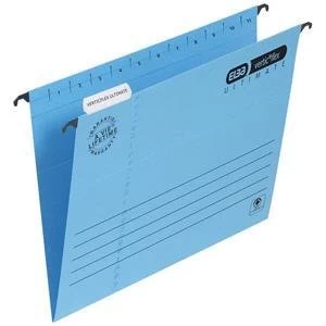Image of Elba Verticflex A4 Ultimate Suspension File Manilla 240gsm 15mm V Base Blue Pack of 25