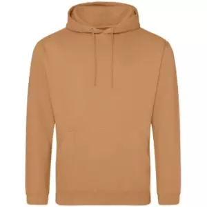 Image of Awdis Unisex Adult College Hoodie (S) (Caramel Latte)