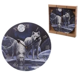 Image of Wolf Warriors of Winter Decorative Wall Clock