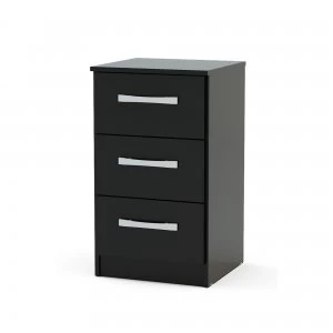 Image of Lynx 3 Drawer Bedside Table