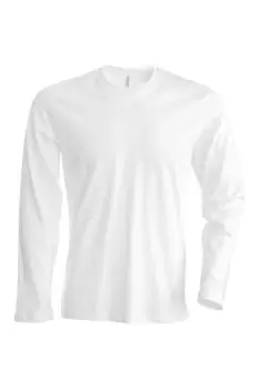 Image of Slim Fit Long Sleeve Crew Neck T-Shirt
