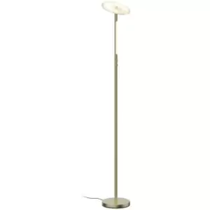 Image of Cristal Siro Dimmable LED Floor Lamp 18W+4W Antique Gold