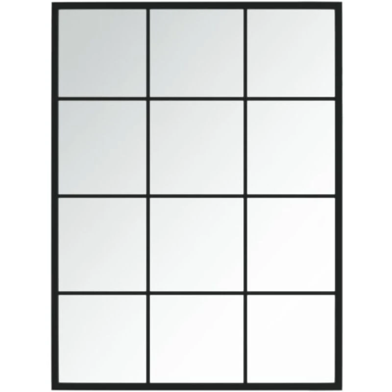 Image of VIDAXL Wall Mirror Black 80x60cm Metal Vidaxl 8720286854440