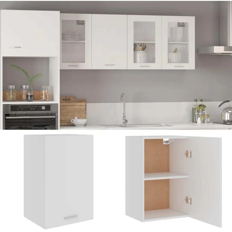 Image of VIDAXL Hanging Cabinet Lyon White 39.5x31x60cm Engineered Wood Vidaxl 8720286132395