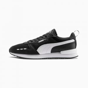 Image of Womens PUMA R78 Runner Trainers, Black/White, size 8.5, Shoes