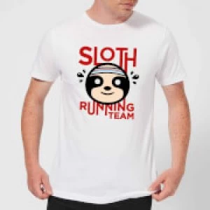 Image of Sloth Running Team T-Shirt - White - 4XL