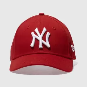 Image of New Era Red Kids Ny Yankees 9forty Cap