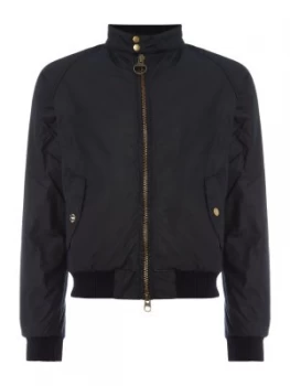 Image of Mens Barbour Wax Steve McQueen merchant bomber jacket Blue