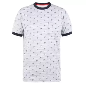 Image of Duke Mens Ipswich D555 Palm Tree Kingsize T-Shirt (XXL) (Blue)