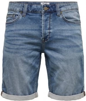 Image of ONLY and SONS Ply Life Blue Shorts Shorts blue