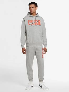 Image of Nike Sportswear GX Fleece Tracksuit - Grey Size M Men