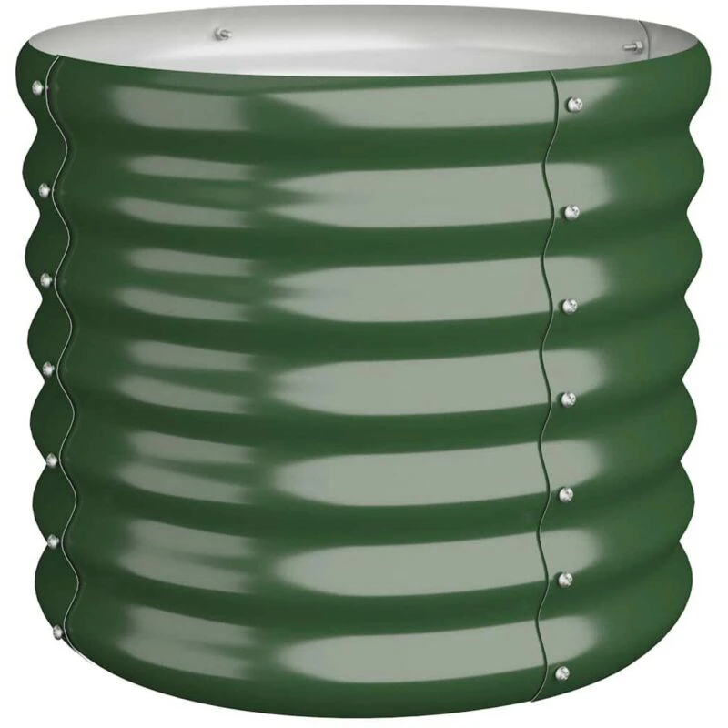 Image of VIDAXL Garden Planter Powder-coated Steel 40x40x36cm Green Vidaxl 8720286855461