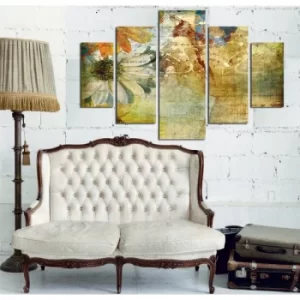 Image of ST045 Multicolor Decorative MDF Painting (5 Pieces)