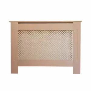 Image of At Home Comforts Diamond Pattern Unpainted Radiator Cover Small