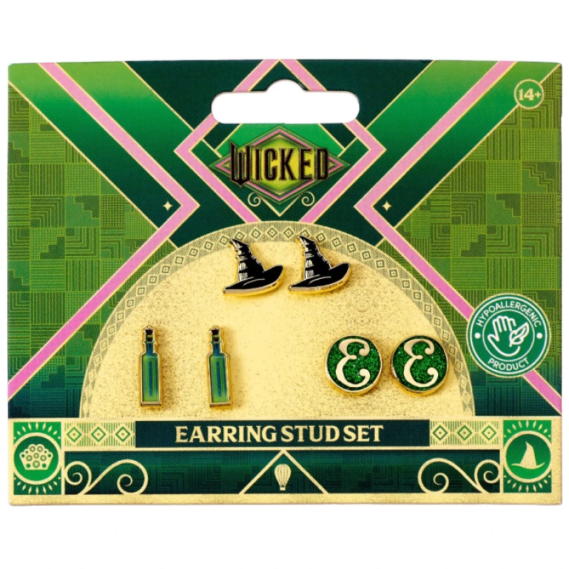 Image of Wicked Wicked Elphaba Stud Earrings Set