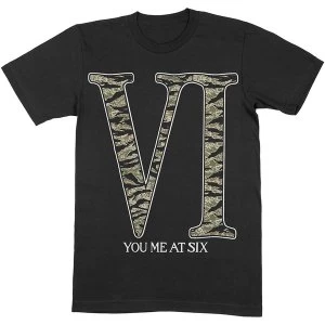 Image of You Me At Six - Camo VI Unisex Medium T-Shirt - Black