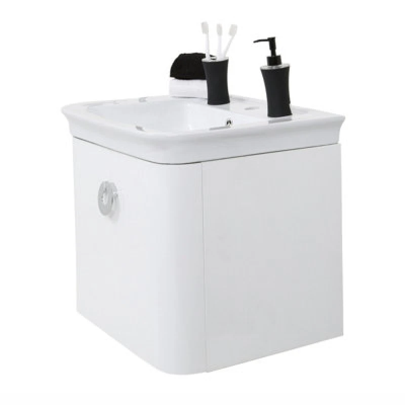 Image of Orsina Adelphi White Bathroom Sink With Storage