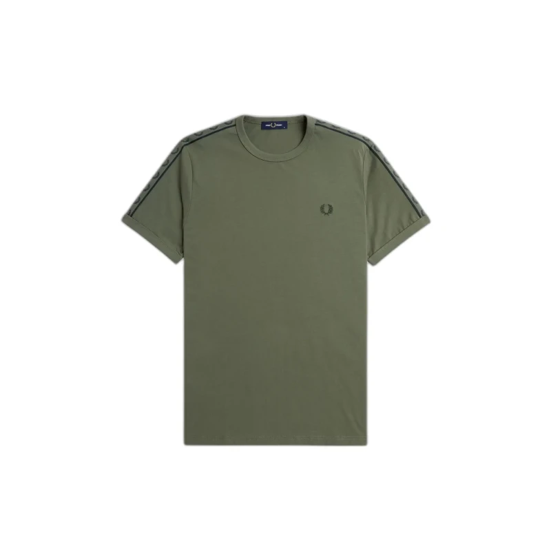 Image of Fred Perry T-Shirt Fred Perry Contrast Tape Gris Male S