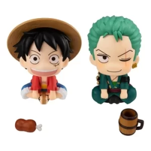 Image of One Piece Look Up PVC Statues Luffy & Zoro Limited Ver. 11 cm
