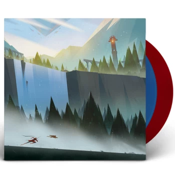 Image of iam8bit - The Pathless 2xLP (Cleansed Blue and Cursed Red)