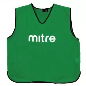 Image of Mitre Training Bib Medium GreenBlack