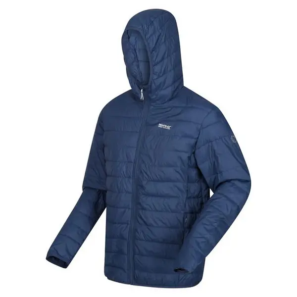 Image of Regatta Hooded Hillpack Quilted Jacket - Blue 2XL