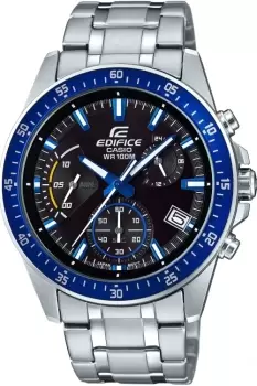 Image of Mens Casio Edifice Retrograde Chrono Chronograph Watch EFV-540D-1A2VUEF