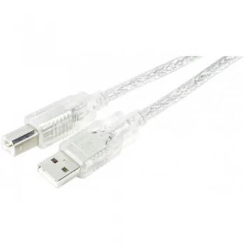 Image of Usb 2.0 A To B Translucent Cable 5m