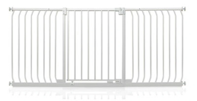 Image of Safetots Elite Pressure Safety Gate, 188Cm - 197Cm, Matt White, Pressure Fit Stair Gate