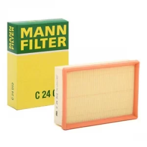 Image of MANN-FILTER Air Filter OPEL,CHEVROLET,VAUXHALL C 24 012 834762,95528550,95021102 Engine Filter