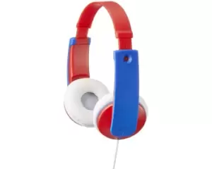 Image of JVC HA-KD7-R Headset Wired Head-band Music Blue, Red